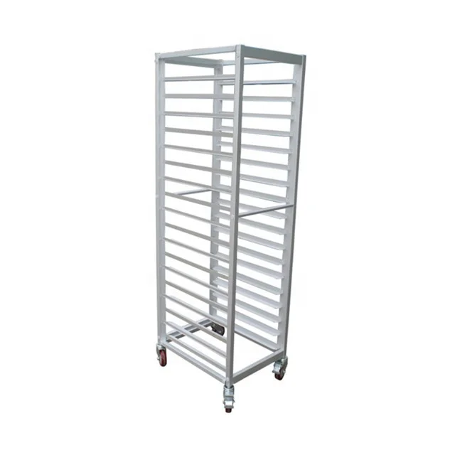 201 304 Stainless Steel Bakery Trolley Bread Cake Baking Tray Pan Rack Trolley Restaurant Hotel Kitchen Food Trolley Rack