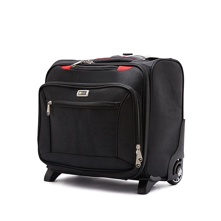 1680D Polyester Laptop Trolley luggage, suitcase with 2 stand feet