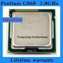 Lifetime warranty Pentium G860 3.0GHz 3M Dual Core desktop processors CPU 860 Socket LGA 1155 pin Computer