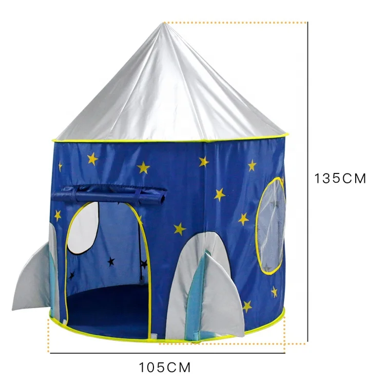 
Hot Sale Amazon Kids Tent Outer Space Rocket Toy Tent 