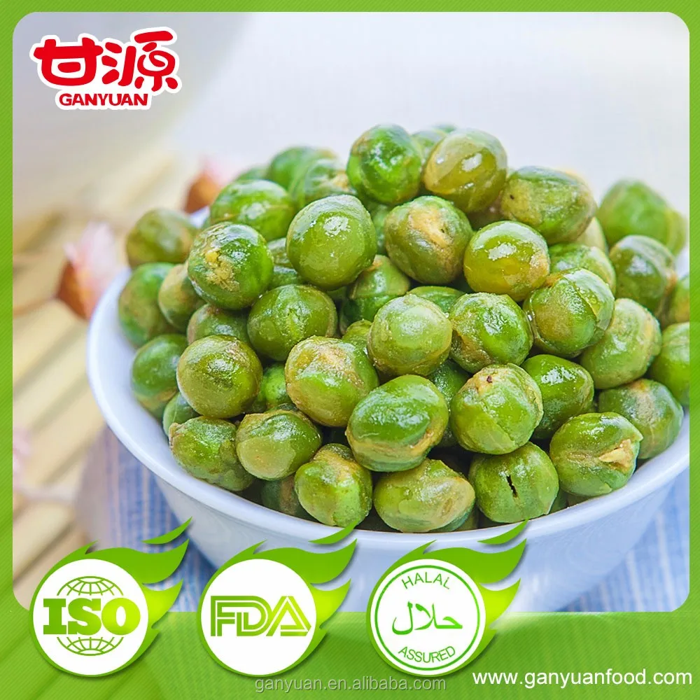 Wholesale Ganyuan Garlic flavor green peas snack foods