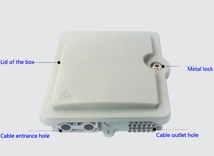 Waterproof Mini FTTH Fiber Optic Joint Box for 12pcs Adapter or 1pcs 1x8 LGX Optical Splitter