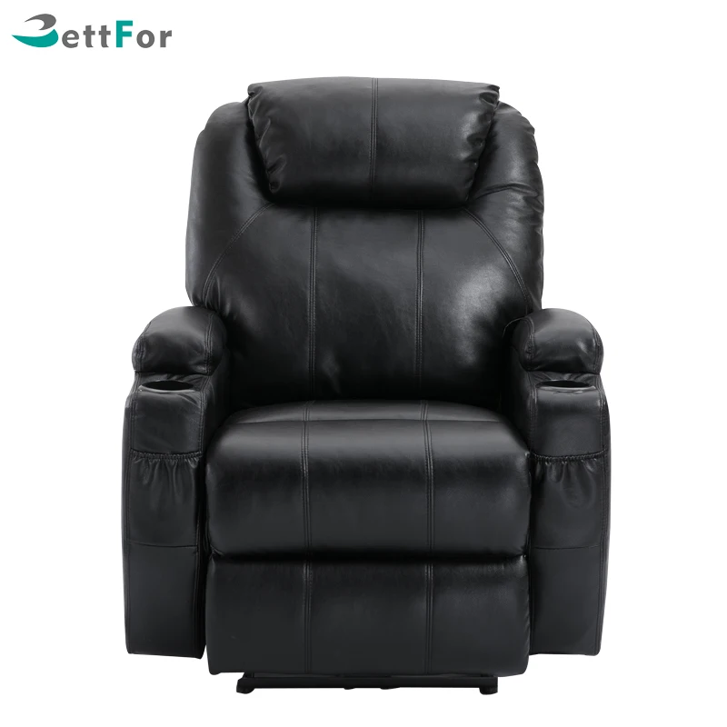 
Electric reclining single leather lazyboy recliner sofa chair with massage 