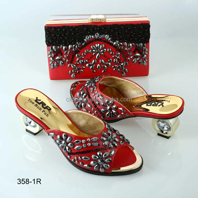 BL358 Promotional shoes bags, custom Italian matching shoes and bags