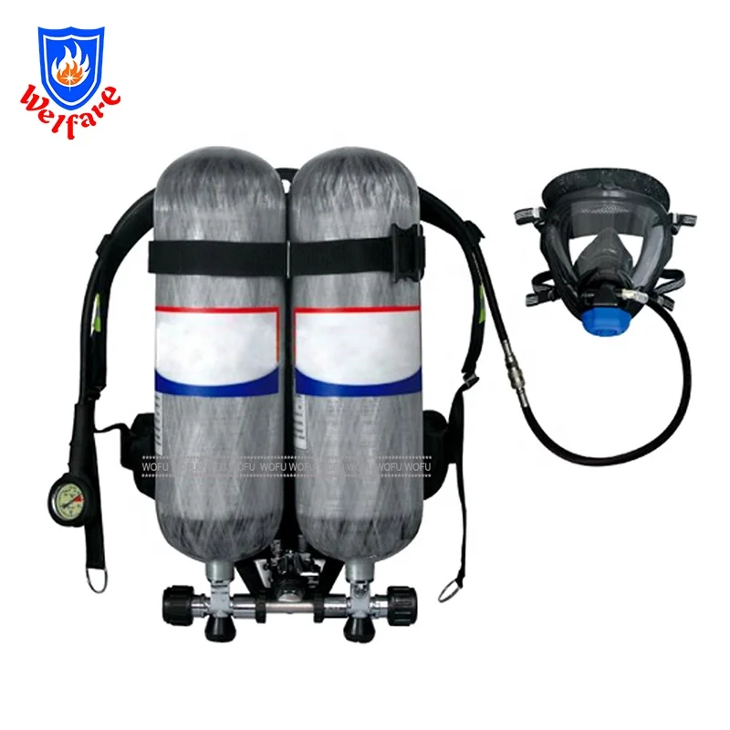 6ltr углеродистая сталь SCBA самосжатый дыхательный аппарат caba
