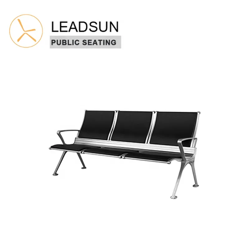 leadsun durable gang chair 3-seater waiting chairs airport seating  Customer waiting room airport chair 3 seat