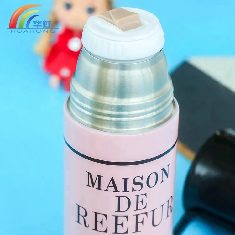 Portable double wall thermos glass refill vacuum flask manufacturer