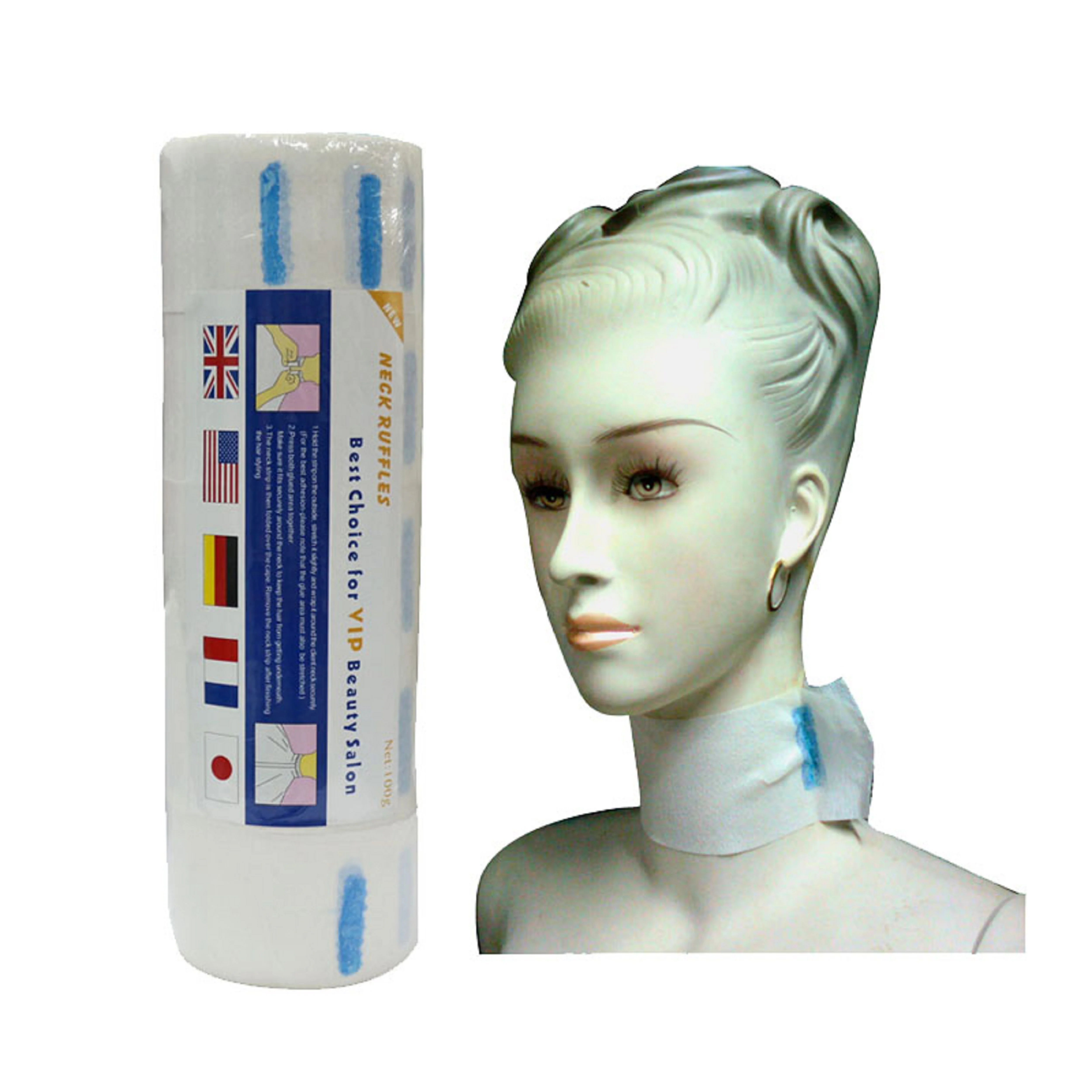 
Professional Hair Salon Disposable Barber Neck Ruffles Paper Roll 
