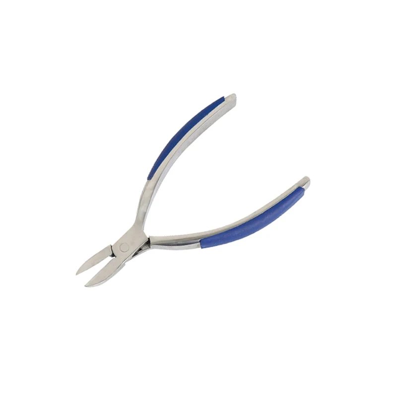 nail pedicure nipper stainless steel inside spring rubber handle pedicure cutter