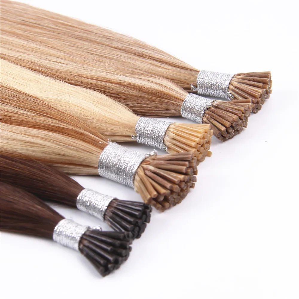 100% Human Hair Extension Virgin Rmey I-tip Hair 12a Grade Wholesale Price