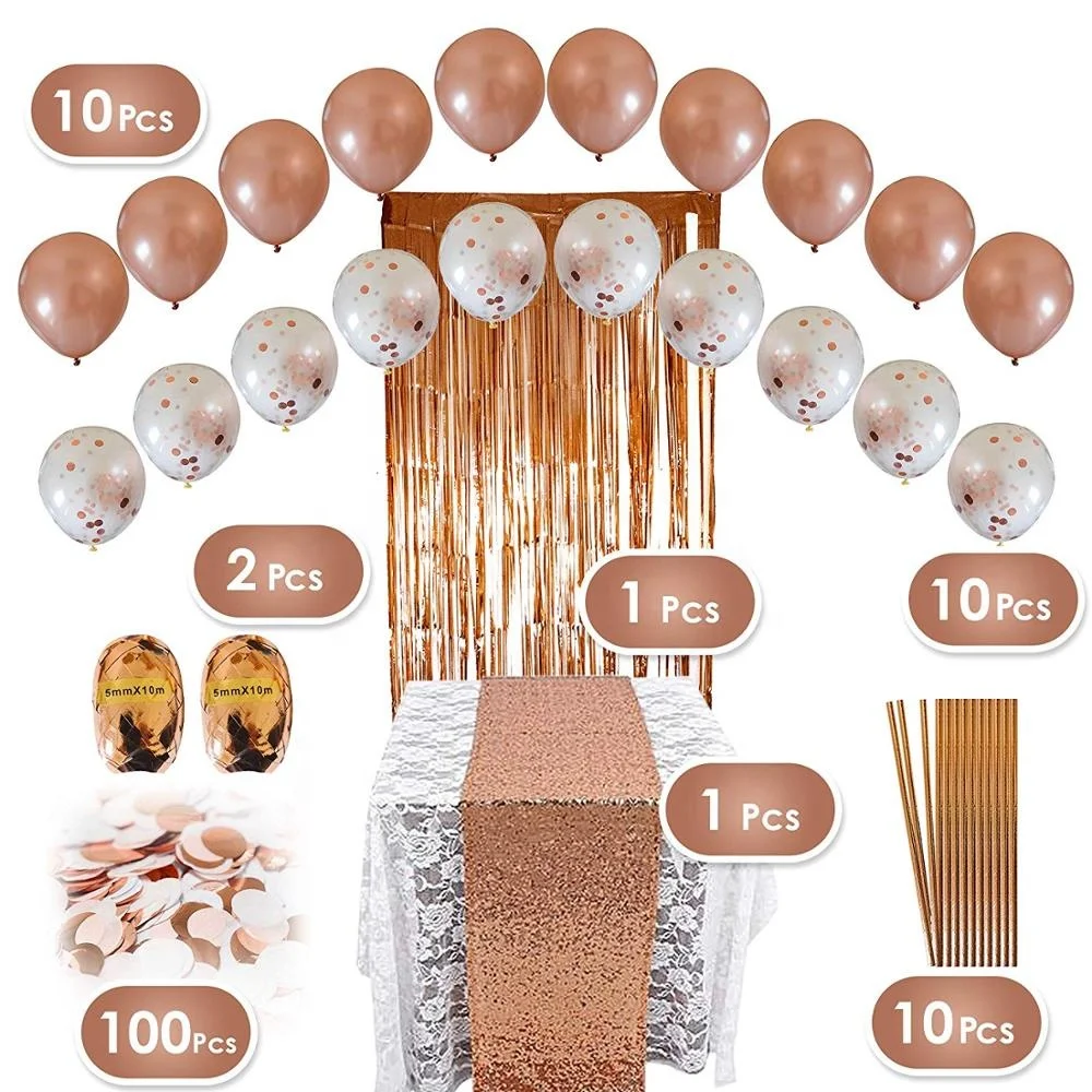 Rose Gold Party Decorations Set Party Supplies Bachelorette Parties Bridal to Be Decors