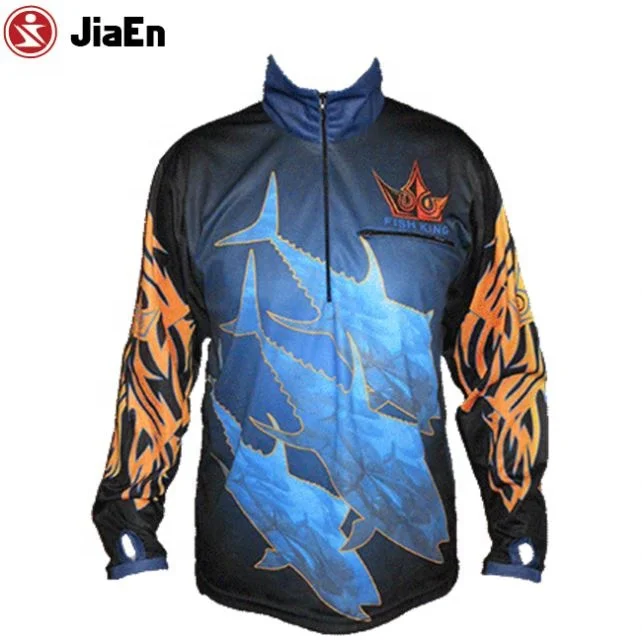 Best Quality China Manufacturer Long Sleeve Polyester Fishing Jersey Shirt With Hood