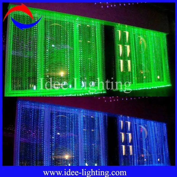 LED water curtain optic fiber light