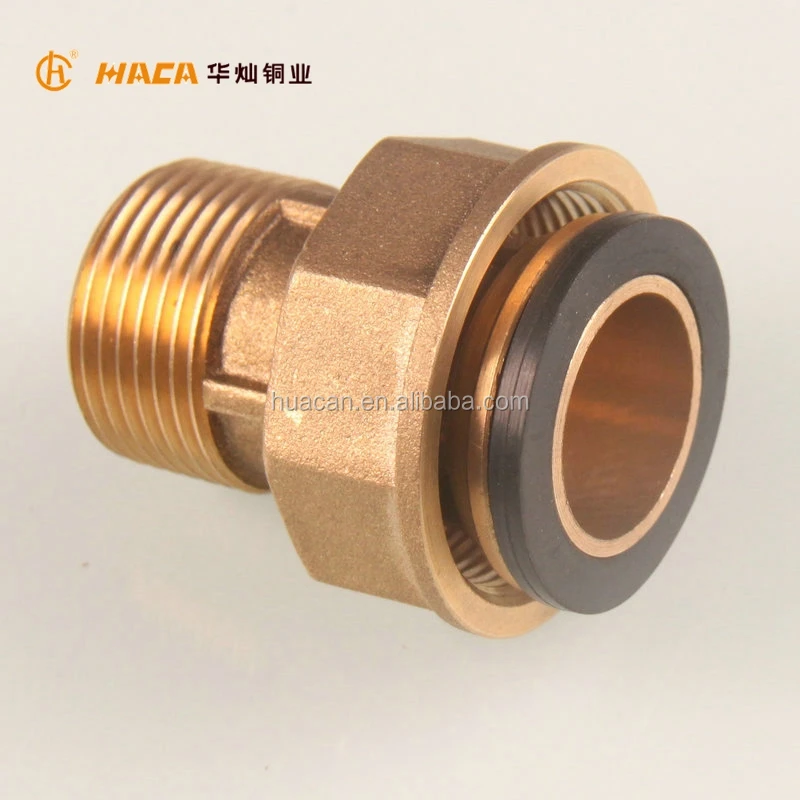 HC1042 China High Quality Gas pipe fittings BSPP BSPT NPT Brass Gas Meter Union