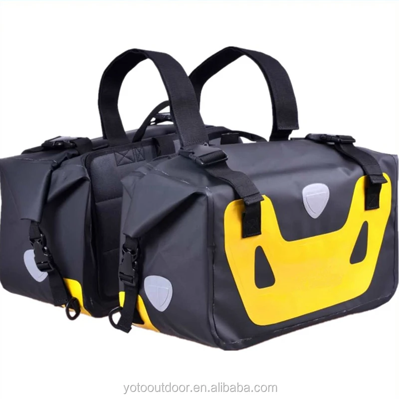 2019 Hot Sale PVC Tarpaulin Waterproof Motorcycle Side Tail Saddle Bag 25L for Cycling