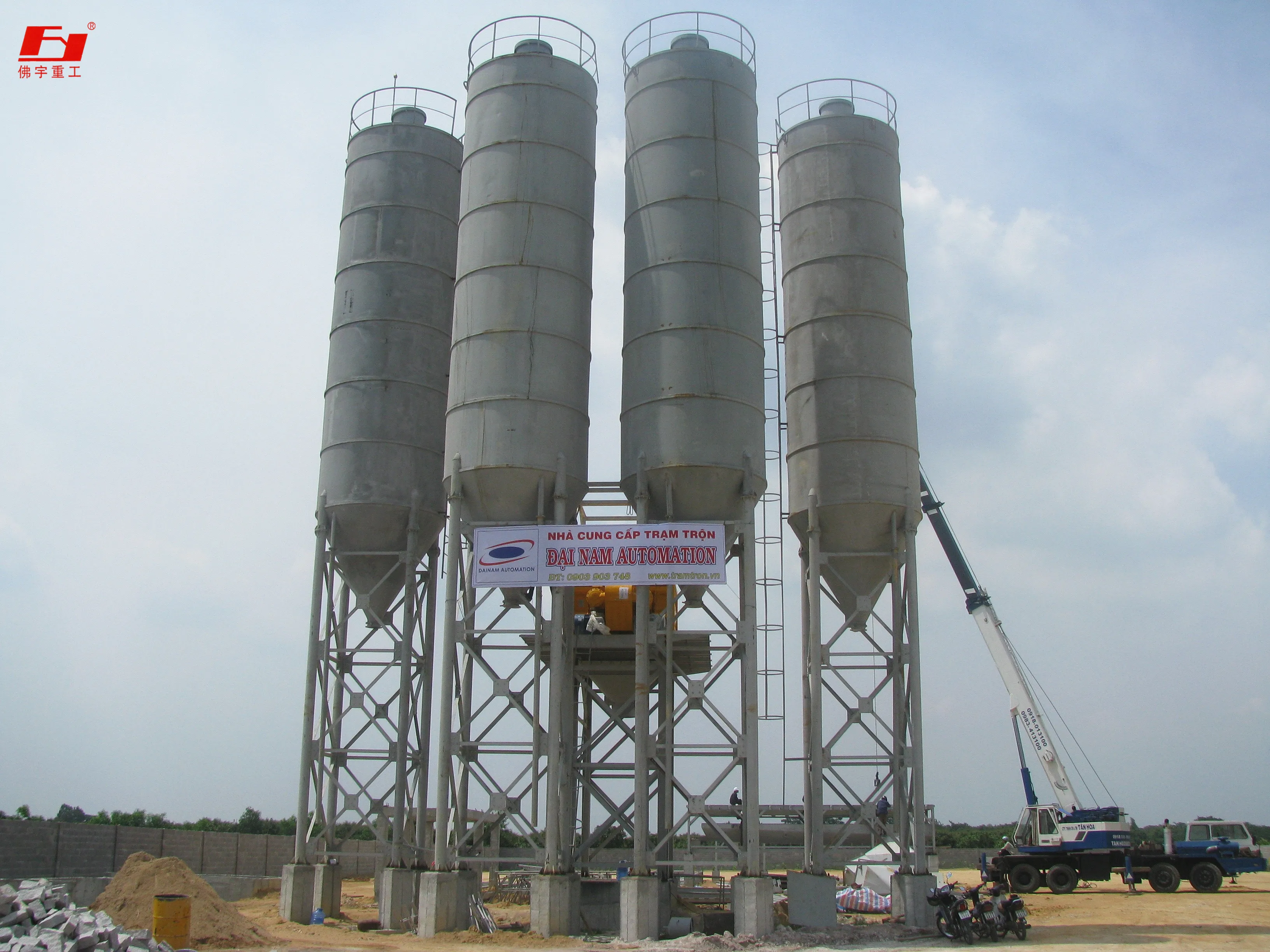 high productivity HZS90 Concrete mixing station,concrete batching plant installation in china