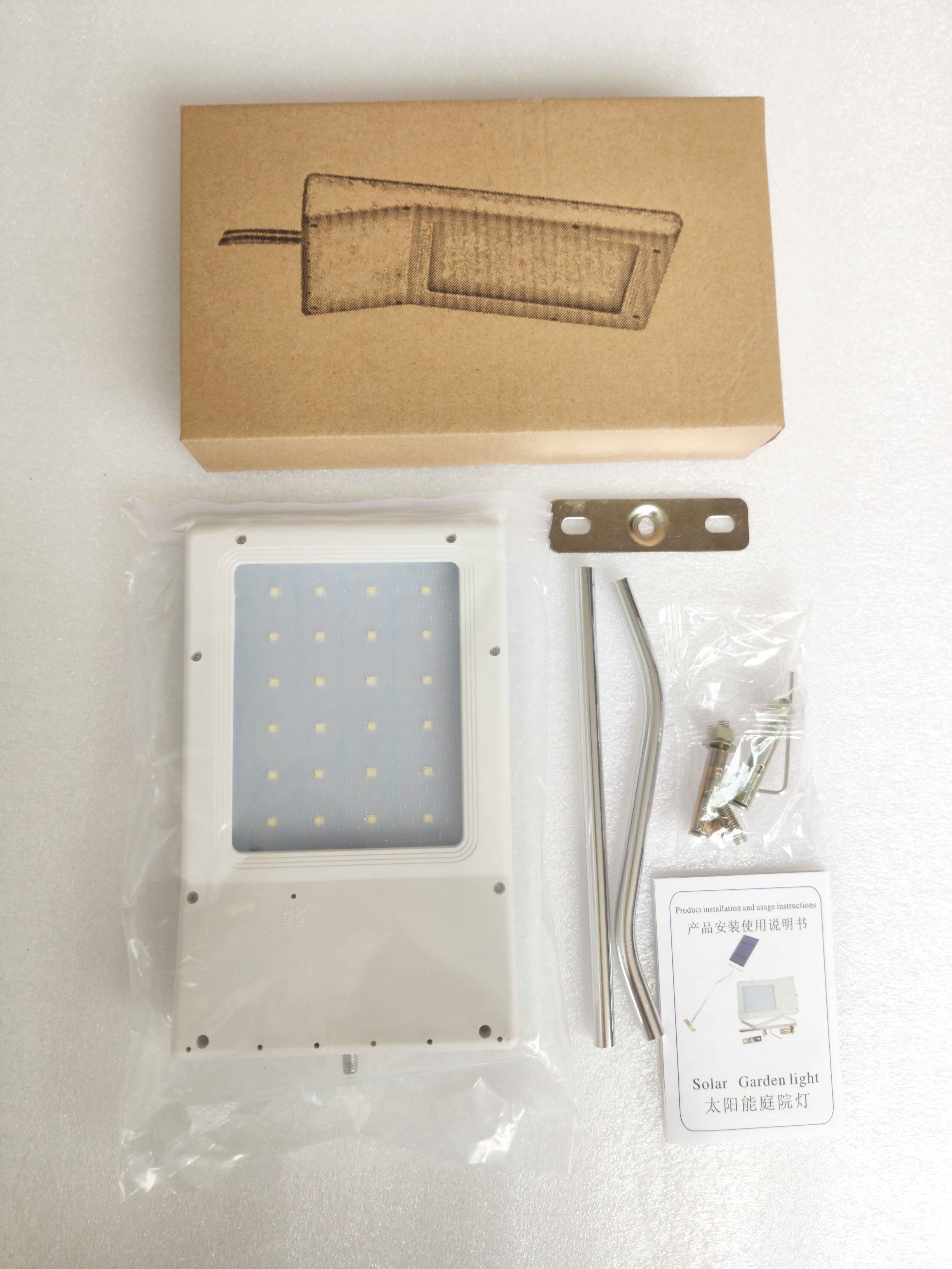 Household outdoor garden waterproof motion sensor 26 led solar powered wall light