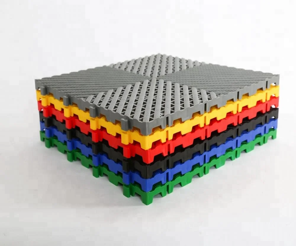 modular plastic interlocking garage floor tiles