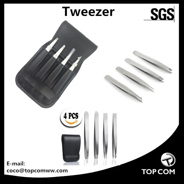 Мини Розовый косые заостренным кончиком портативный Новинка Магия Пинцет для женщин и