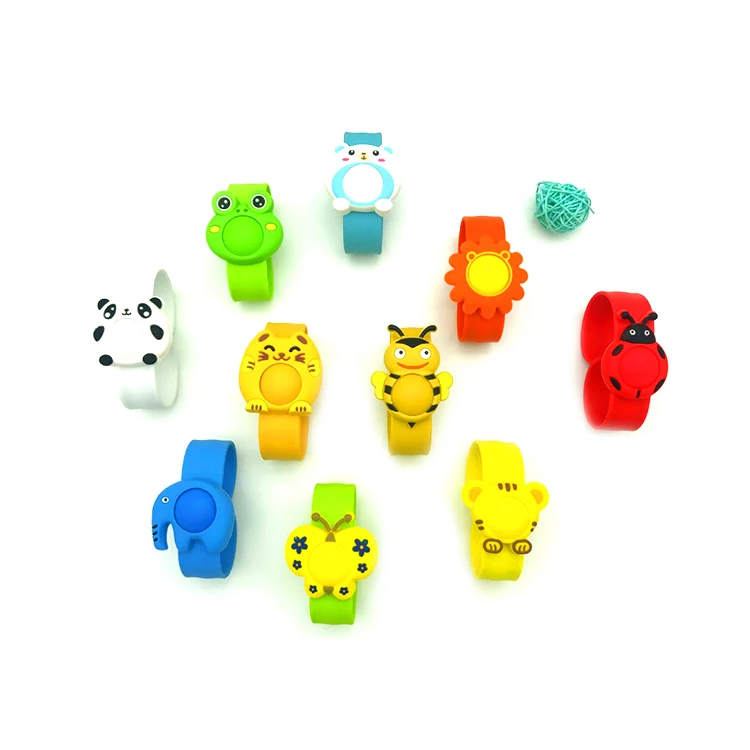 Baby Safe Cartoon Silicone Mosquito Repellent Bracelet for Children