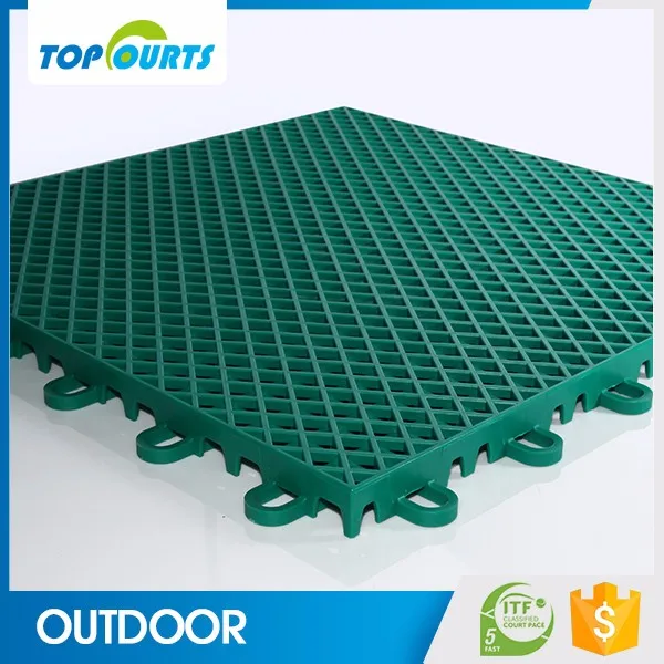 
Topcourts interlocking mat tiles 100% safety qualified polypropylene gym flooring pp floor tile 