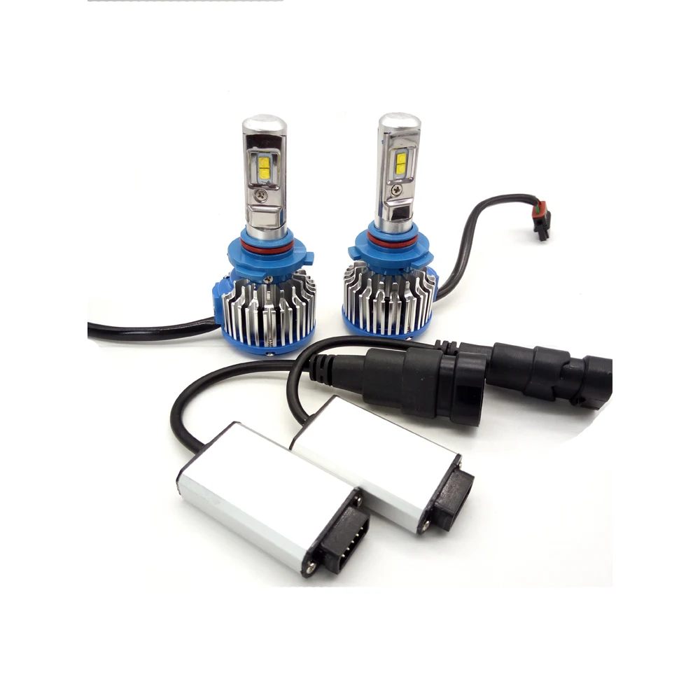 T1 Turbo Led Car Headlight 80W 8000lm H7 H11 9005 Super Bright Car Headlight Lamp