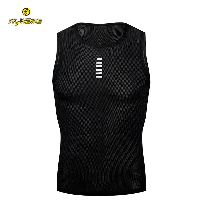
YKYWBIKE OEM Custom Logo Mesh Underwear Cycling Vest Cycling Base Layer 
