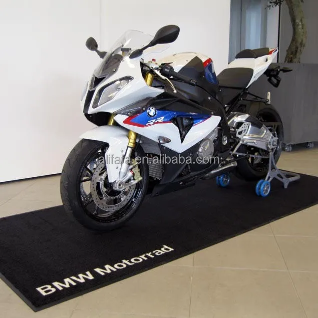 Garage Indoor Outdoor Logo Floor Motorcycle Rubber Mat