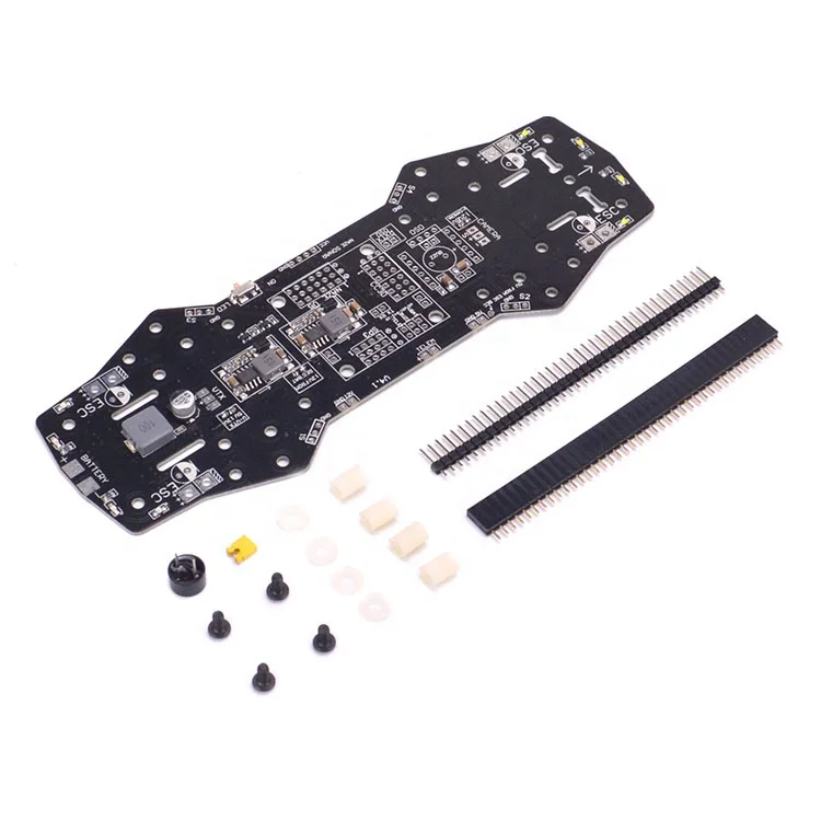 Power Distribution Board PDB Board 5V/12V BEC Buzzer LED Support OSD for F3 CC3D Naze32 Flight Control QAV250 ZMR 250 RC FPV Dro