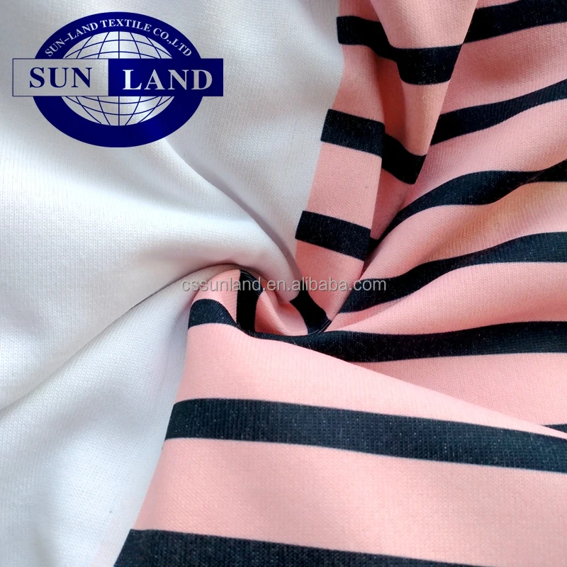 kids pajamas clothing yarn dyed cartoon printed 100% melange cotton  jersey fabric