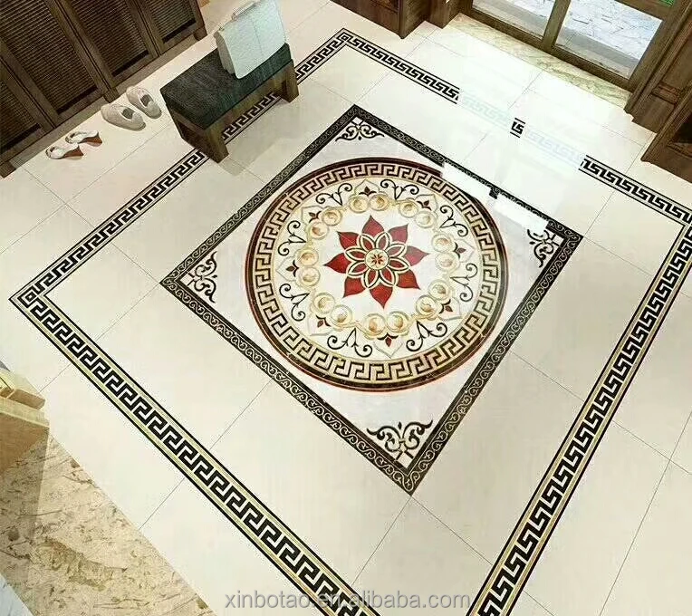 Interior decoration micro crystal and home marble floor design