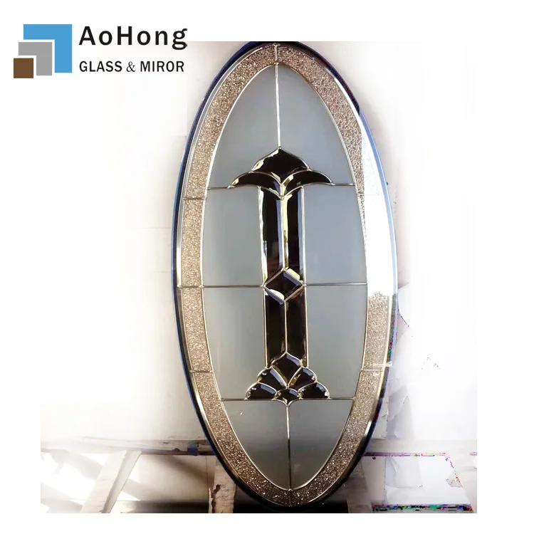 Decorative door glass oval , Door Glass Inserts