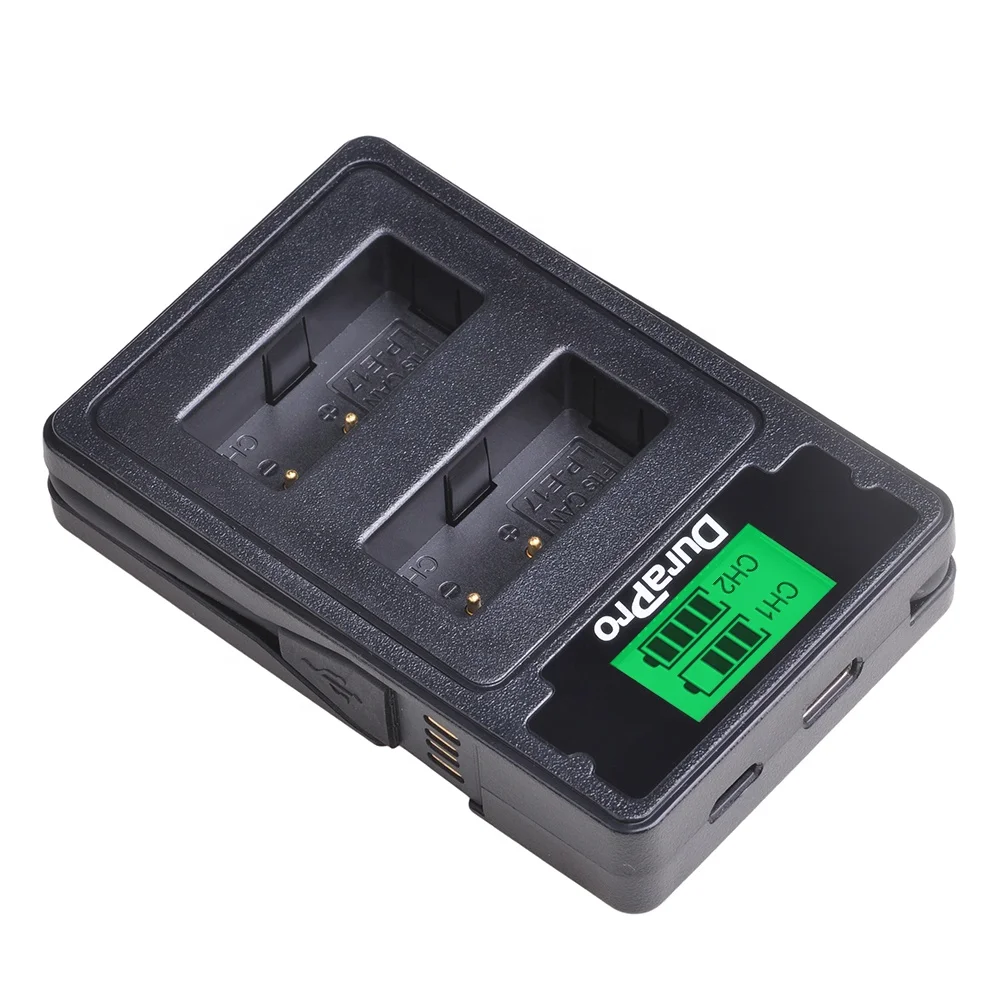 
LP-E17 LP E17 LPE17 LCD USB Dual Charger for Canon EOS 77D 750D 760D 8000D Rebel T6i T6s Kiss X9i M3 M5 M6 