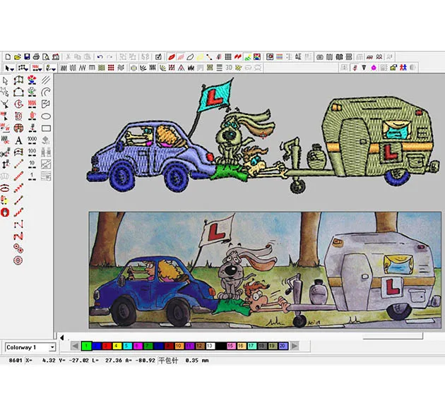 
Senior Designer Cheap High-quality Logo Embroidered Custom Appliqued Patch Iron On Merrow Border Design 