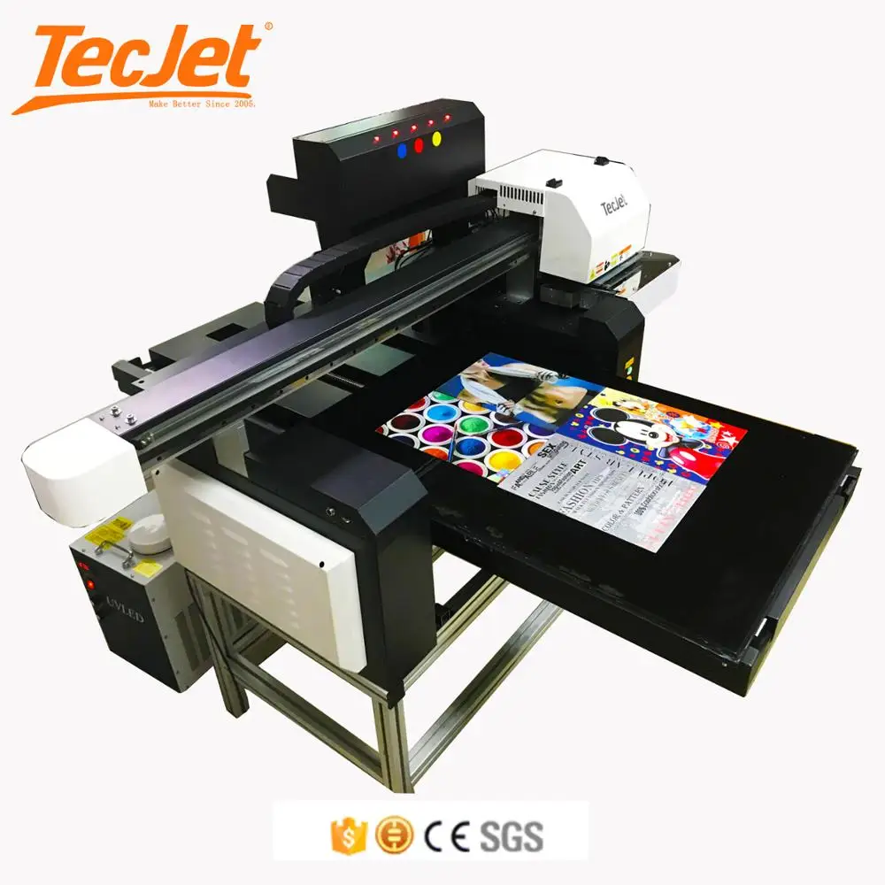 TECJET Dx5, DX7,XP600 printhead 6090 uv flatbed printer new products looking for distributor