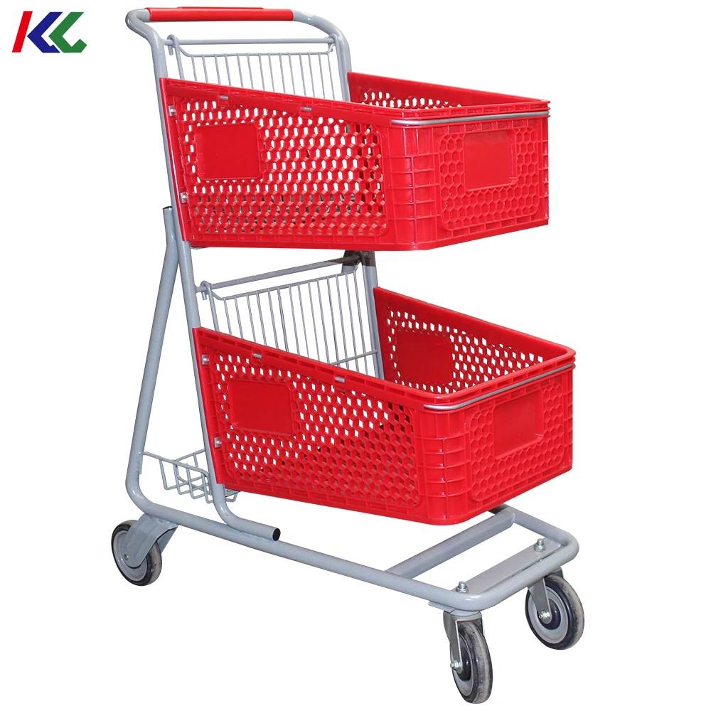 Euro Style Supermarket Shopping Trolley Cart