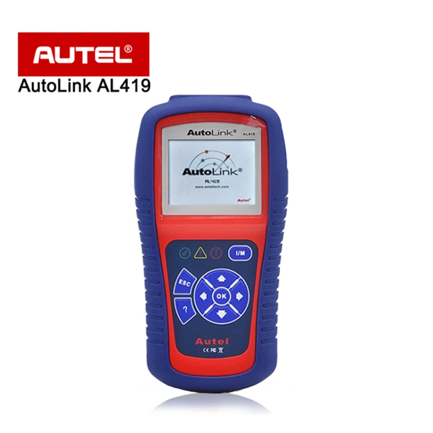 [Дистрибьютор AUTEL] Новая версия оригинального Autel AL419 OBD II и CAN считыватель кода автомобиля очистка сканирования онлайн обновление бесплатная доставка