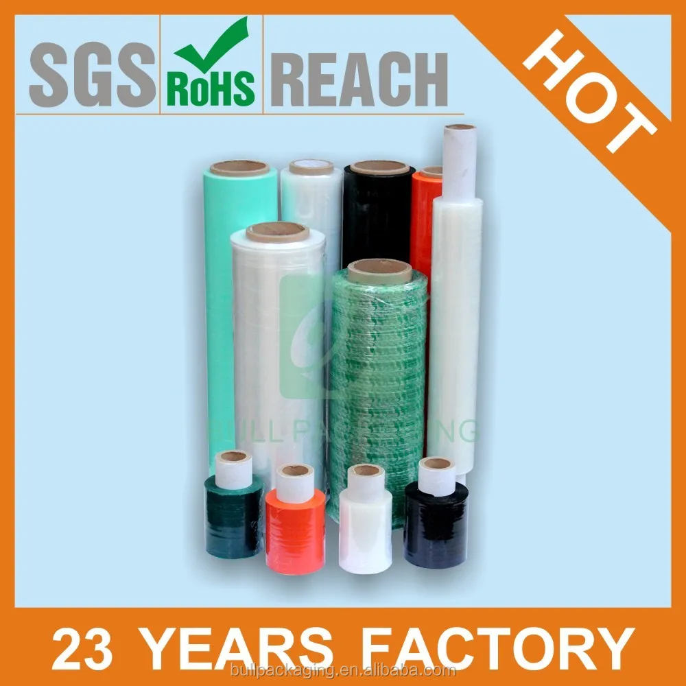 China Factory Price High Quality Customized Pallet Polyolefin LLDPE Cast Hand Stretch Film Roll Wrapping Film