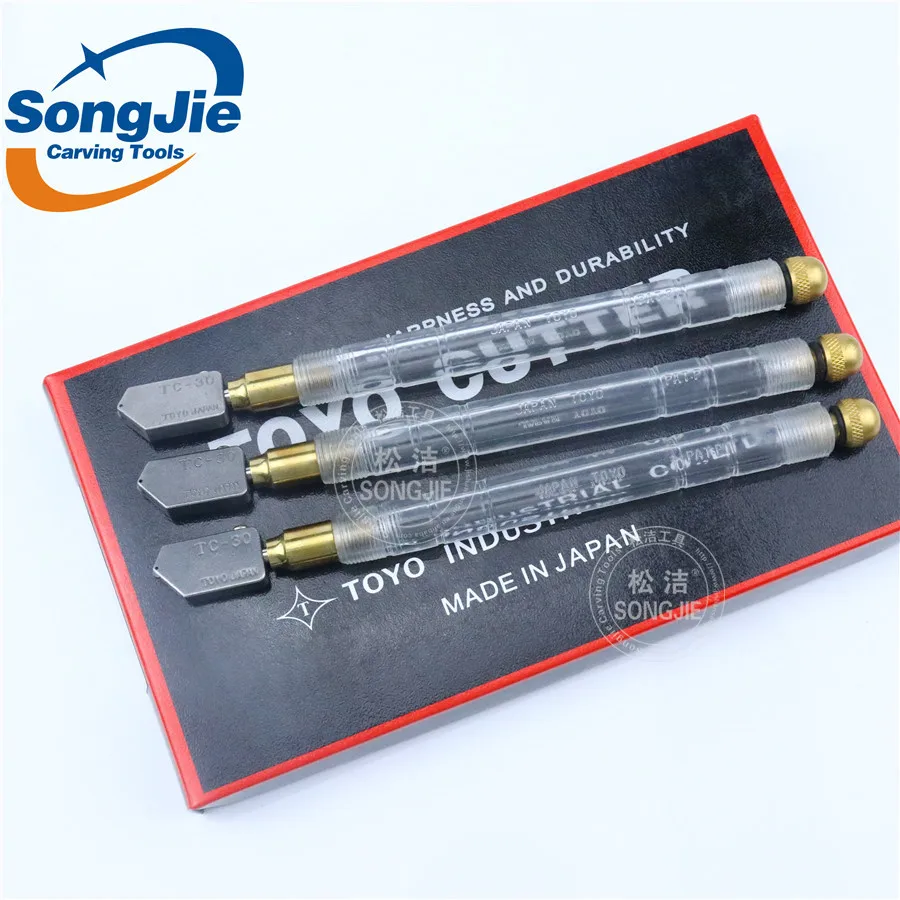 TOYO Glass cutter Straight Head Diamond Oiling Rolling Glass Cutter