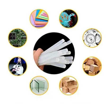 
White Color 11 mm EVA hot melt glue sticks for food packing and handicraft 