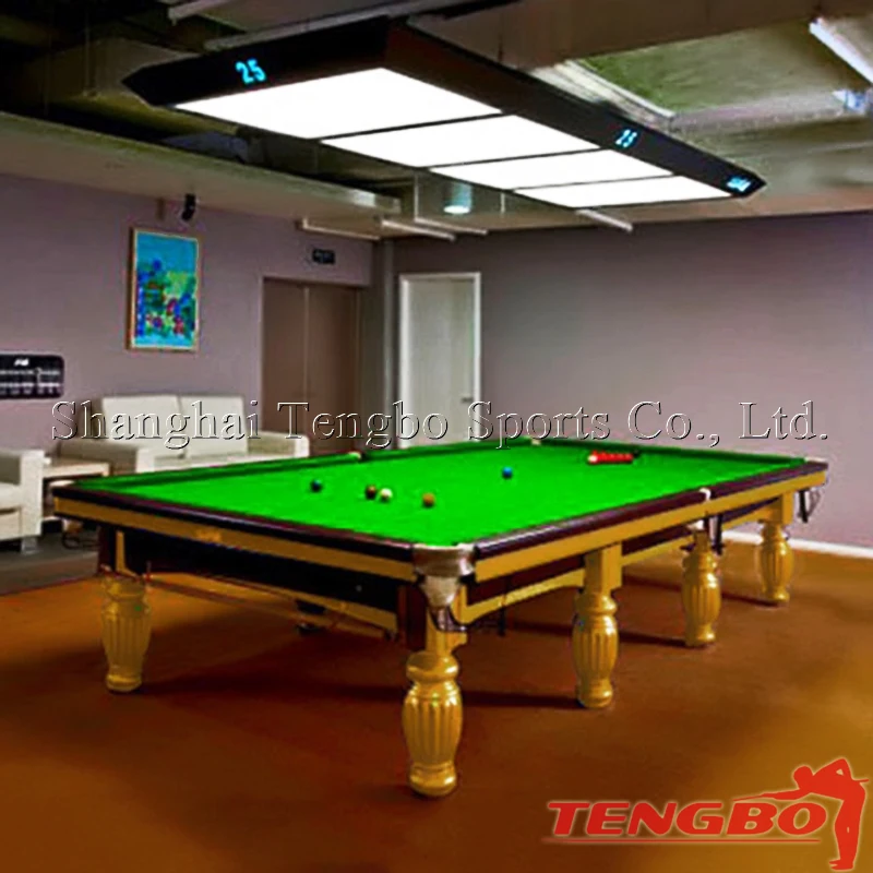 High quality 12ft snooker table billiard tables with steel cushion
