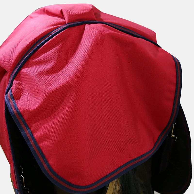 Horse Blanket Ripstop Fabric 1680D Heavy-duty Winter Shell and Nylon Lining Rain-resistant Cotton-filled with Detachable 280G SS