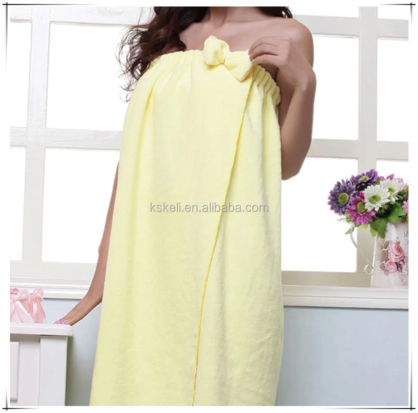 Microfiber bath wrap,bath skirt wrap dress for women