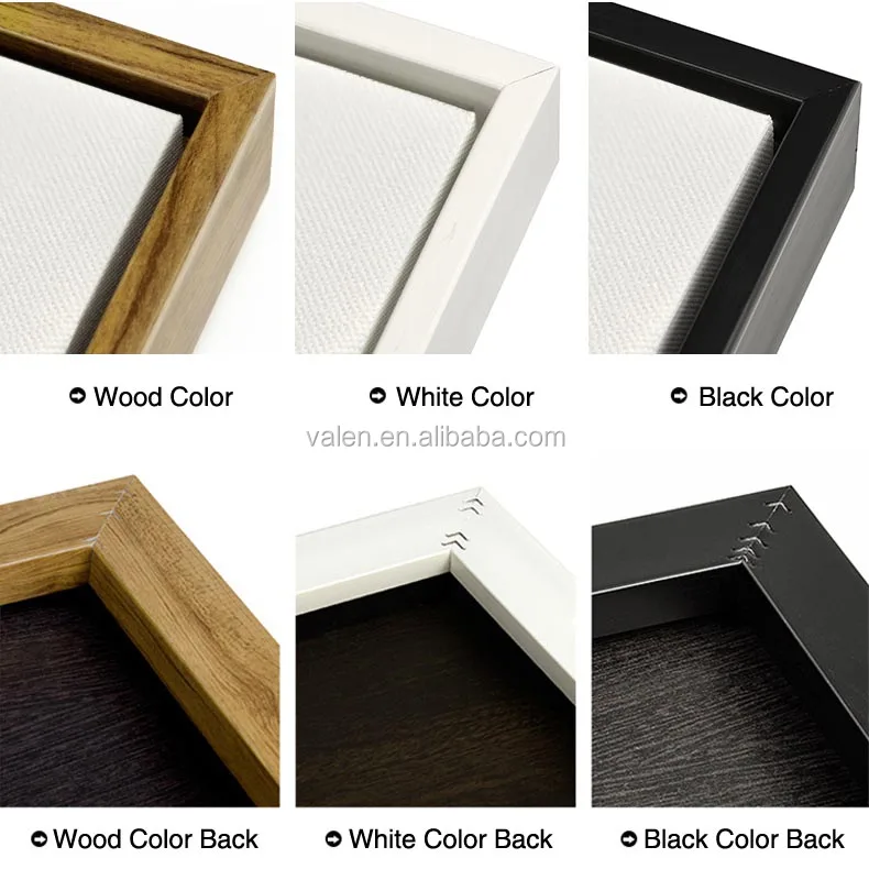 Черная цветная прозрачная пластиковая Настенная картина с рамкой