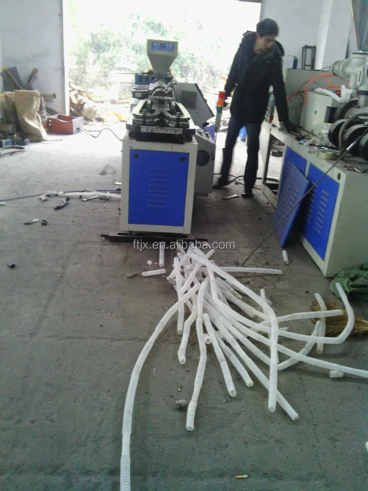 Plastic PVC PP PE Single Wall Corrugated Pipe Production Line/Extrusion Machine