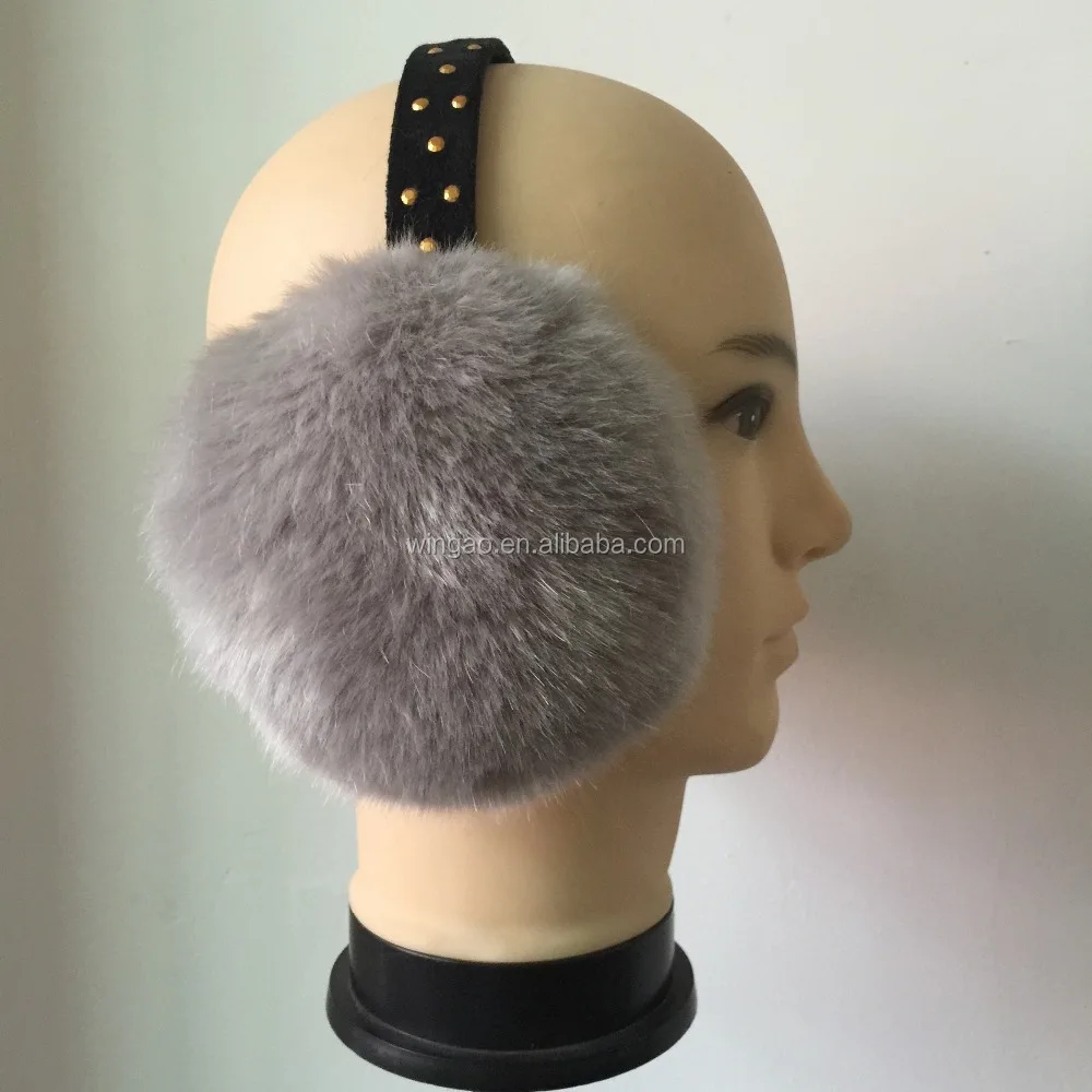 
2016 Winter Big Size Faux Fox Fur Earmuffs Ear Muff Folding Warm Ear Cover Ladies Earmuffs 