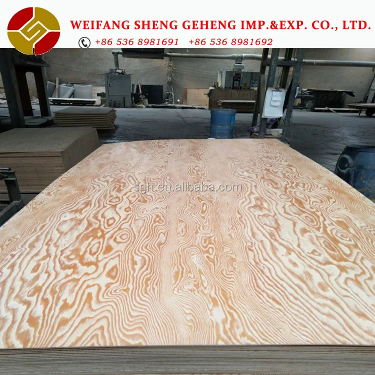 
4.5mm7.5MM 12MM 14.5MM  17.5MM thickness larch brushed plywood hardwood core E1 glue export to Korea market for furniture  (60562365380)