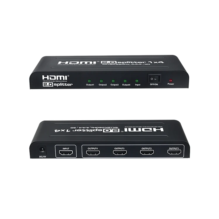 ITE Rohs мини 4 порта аудио Hdmi сплиттер 1 в 4 выход 1x4 4K 60 Гц Hdmi преобразователь 3D переключатель 2,0 в Hdcp 2,2 видео сплиттер Hdmi