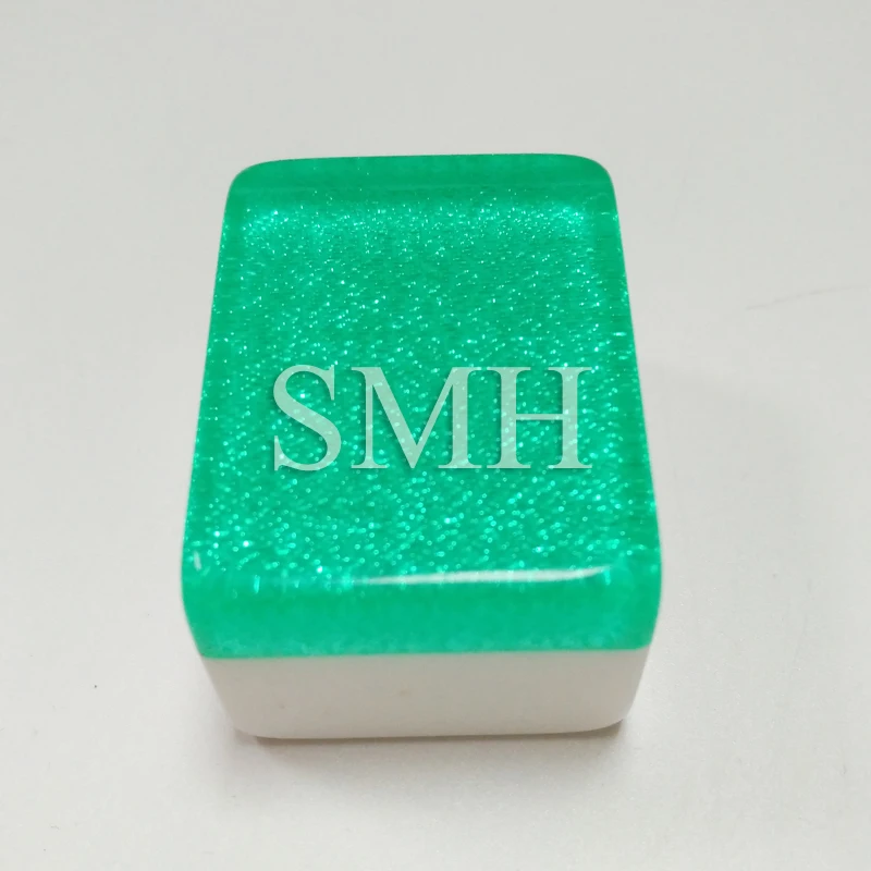 Упаковка в алюминиевую коробку 3 7*2 8*2 2 см набор зеленого блестящего кристалла Маджонга качестве рекламных подарков