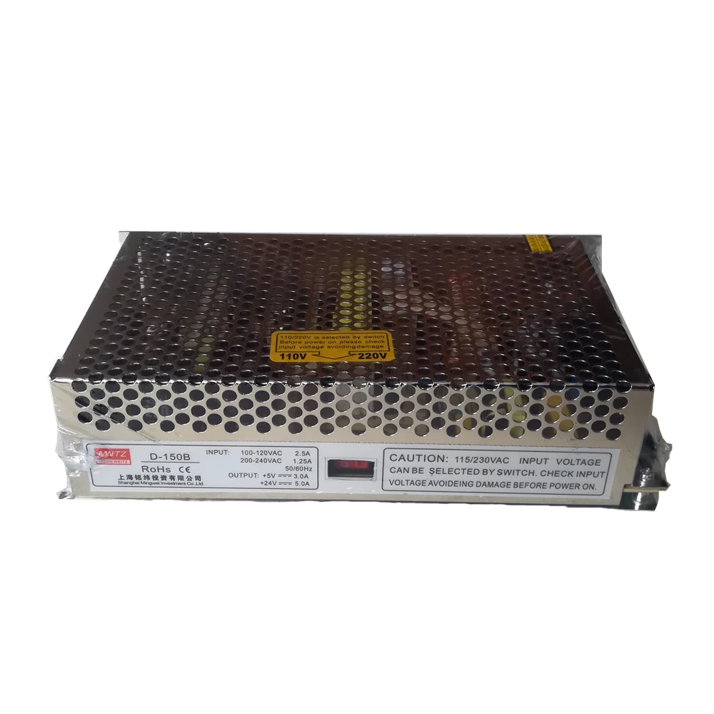 DC Switch power supply 24V 5A and 5V 3A double output for co2 laser controller main board and red pointer